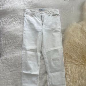 High Rise, Straight Leg, White Jeans (Ética)